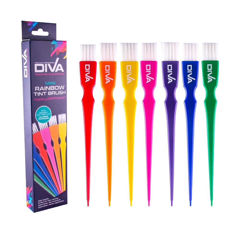Diva Mini Rainbow Tint Brush | 1X7 Asstd Color 