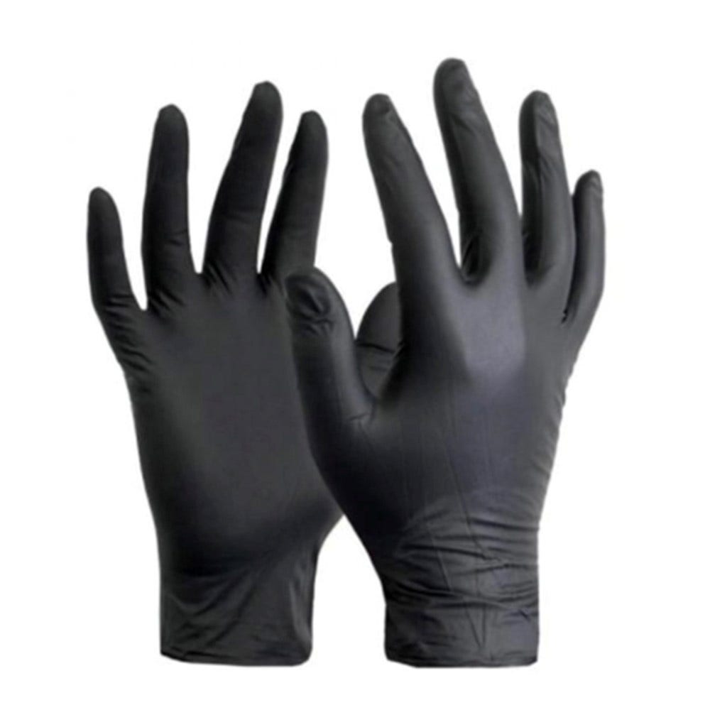 Large black latex 2025 gloves