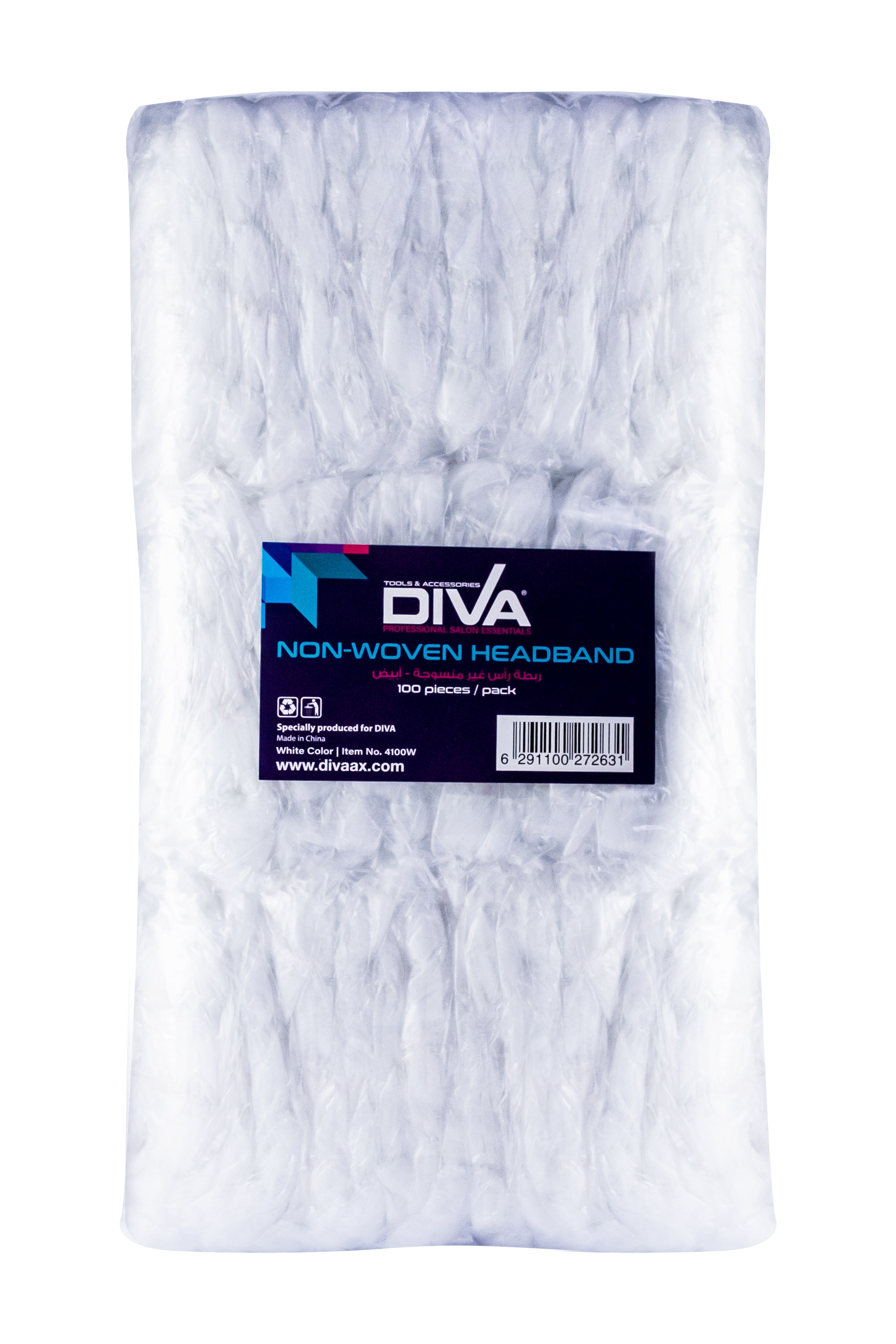 

Diva Disposable Headband Non Woven | White | 100 Pcs/Pack