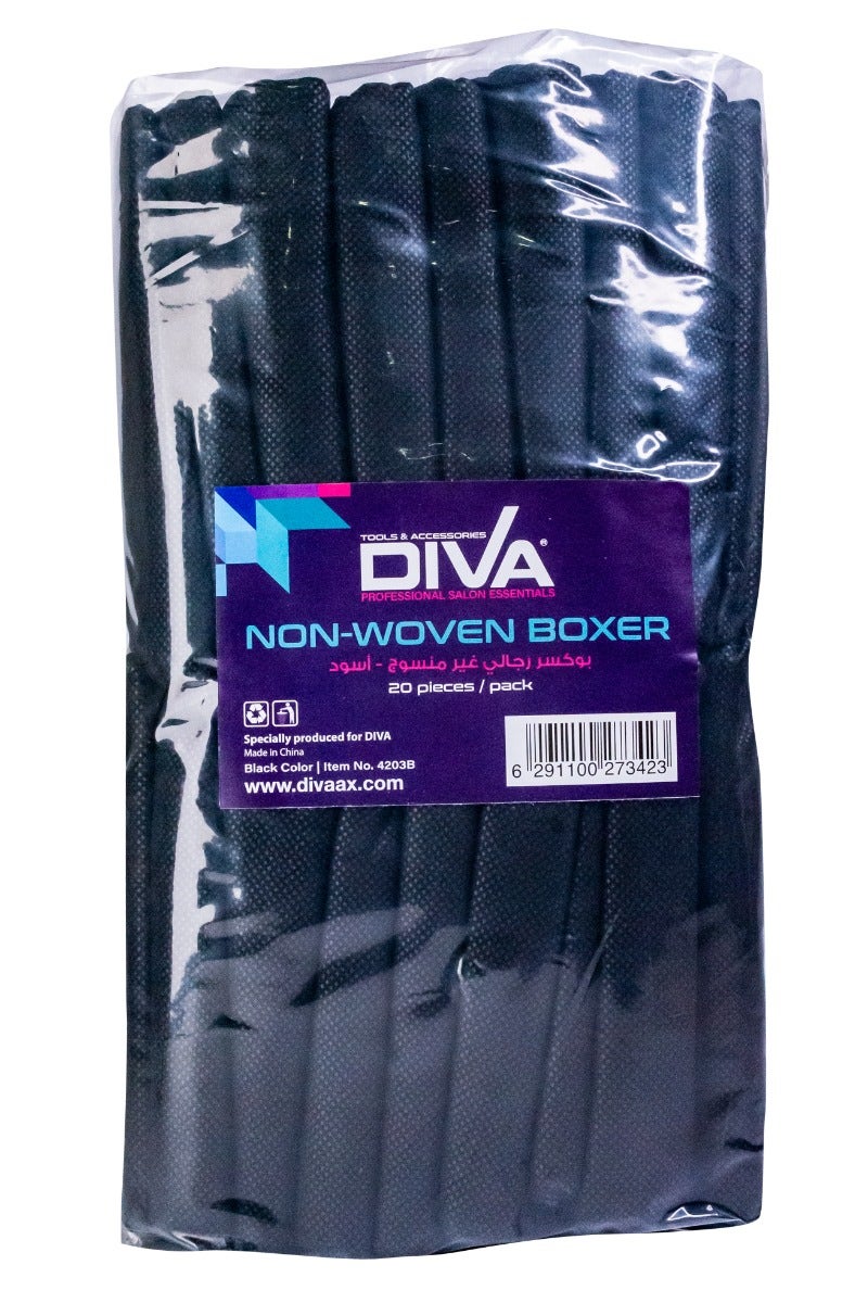 Buy Online Diva Disposable Boxer Shorts Non Woven Black at best price in UAE nazih.ae Nazih.ae