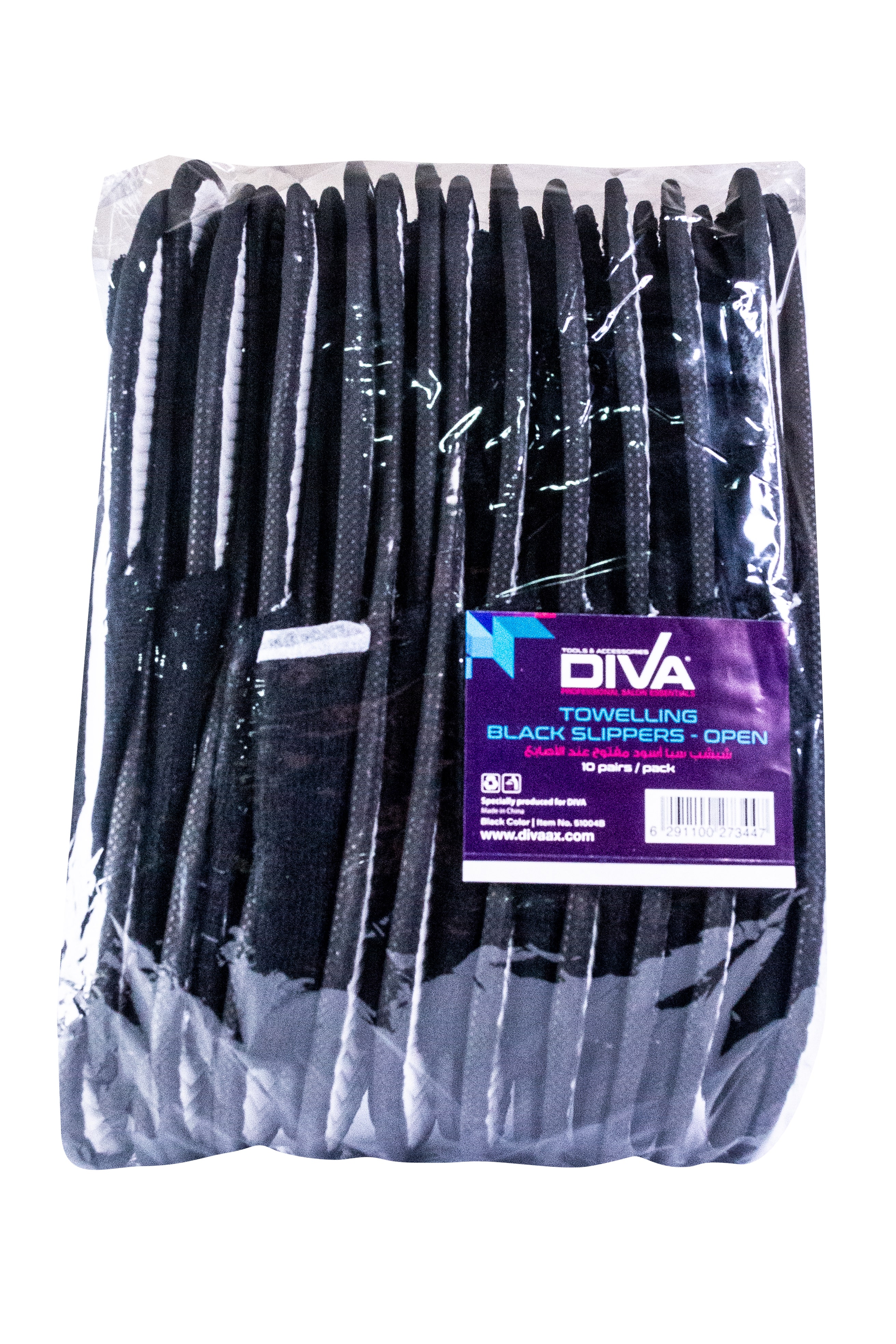 Buy Online Diva Disposable Slippers Towelling Open White at best