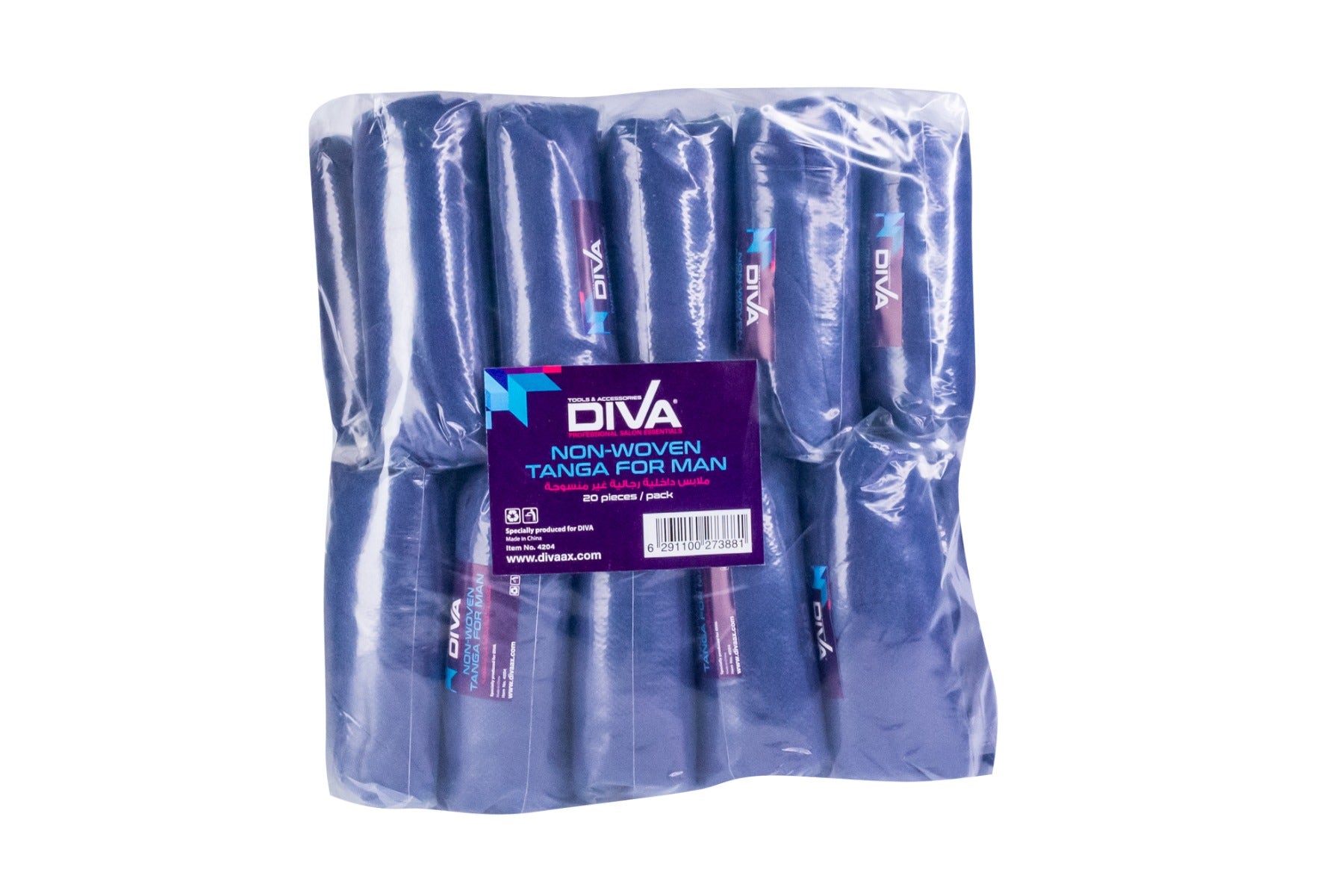 

Diva Disposable Tanga Nonwoven For Man | Blue | 20 Pcs/Pack
