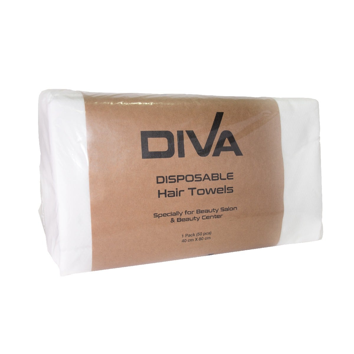 

Diva Disposable Hair Towels |40 X 80Cm 50Pcs/Pk, White