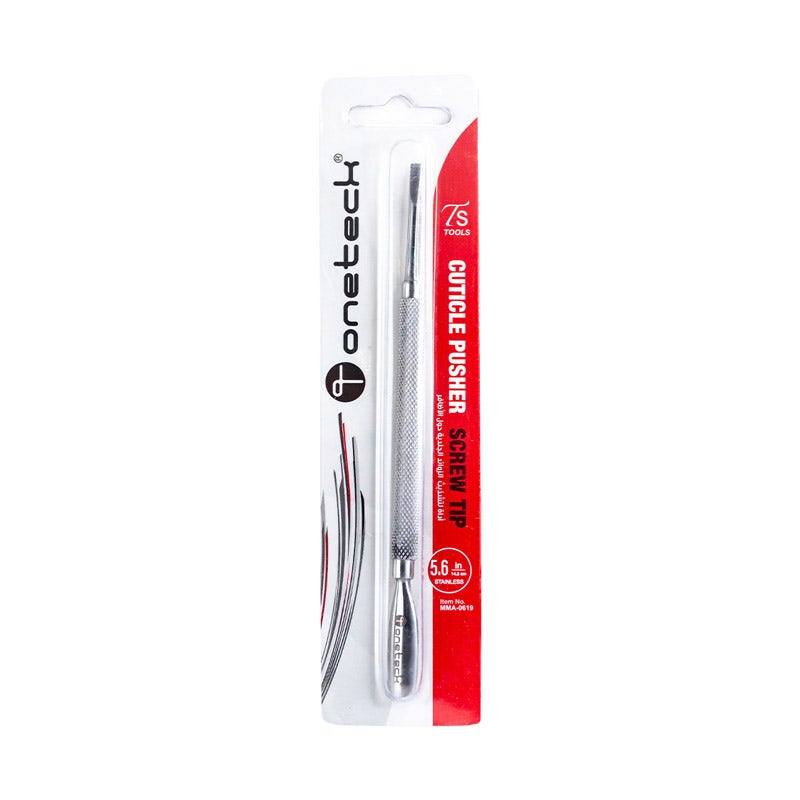 

Onetech Cuticle Pusher Screw Tip | 14.4CM MMA-0619, Yellow orange