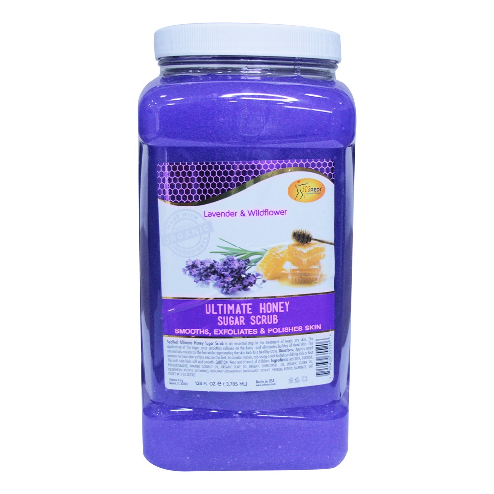 

Sparedi Honey Sugar Scrub Lavender and Wildflower | 1 Gallon