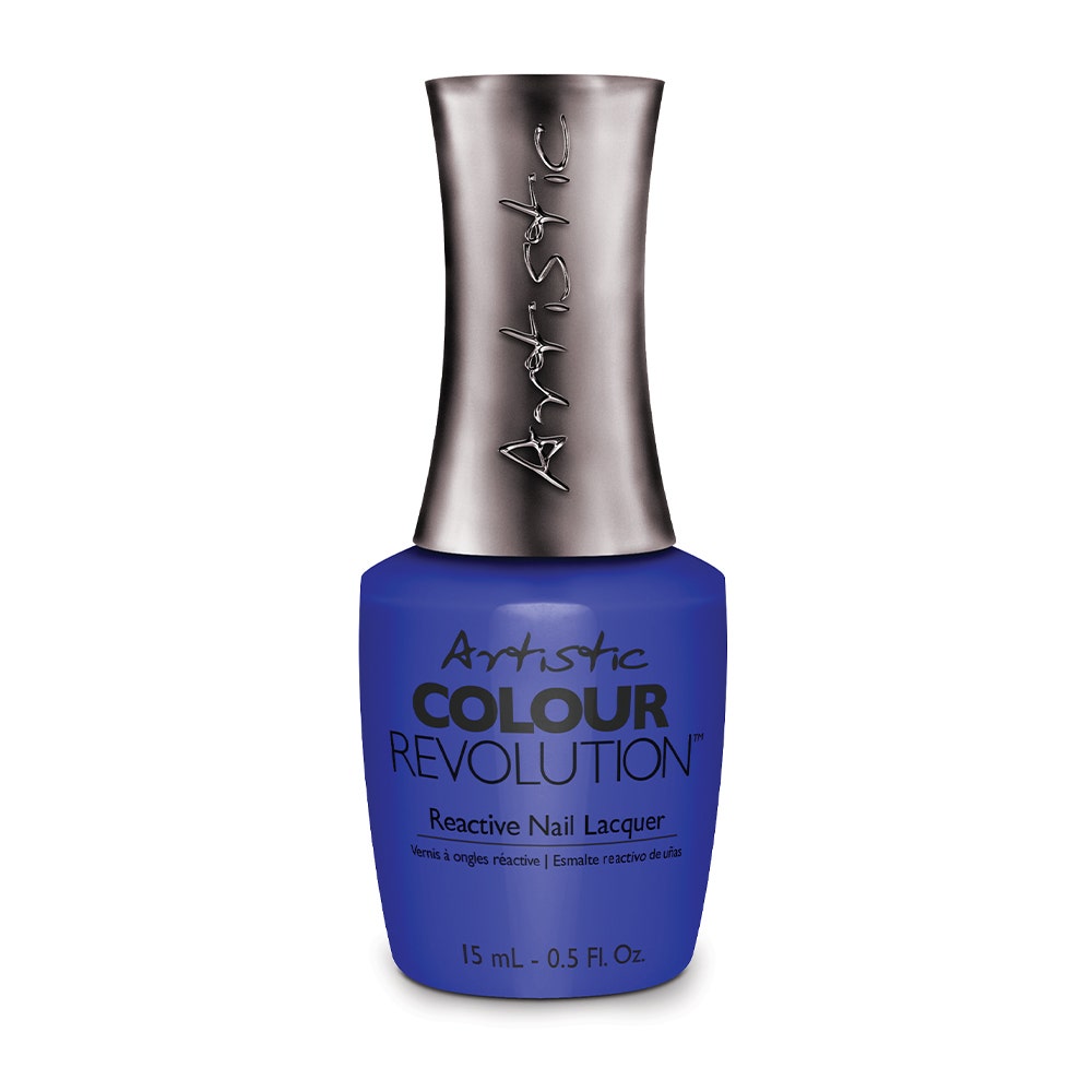 

Artistic Nail Design Color Revolution Drop That Bass | Sheer Neon Blue