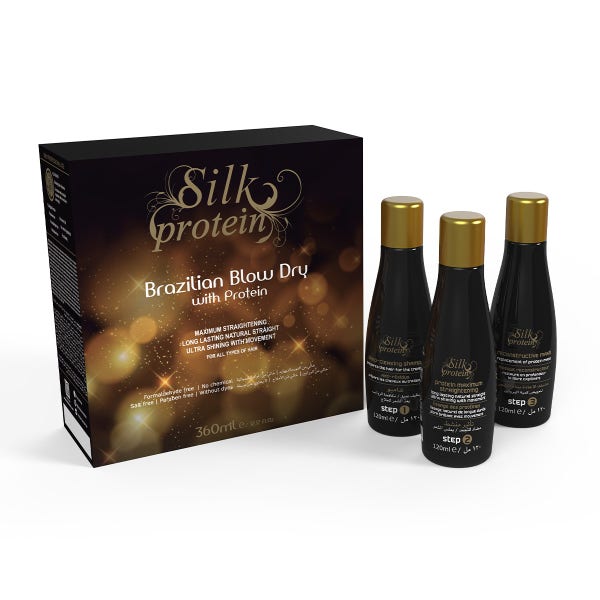Brazilian Secrets Hair Progressive Silk Protein Kit | 3X120 Ml 