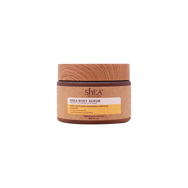 

Shea Miracles Shea Body Scrub Almond Oil & Honey, Black - 135