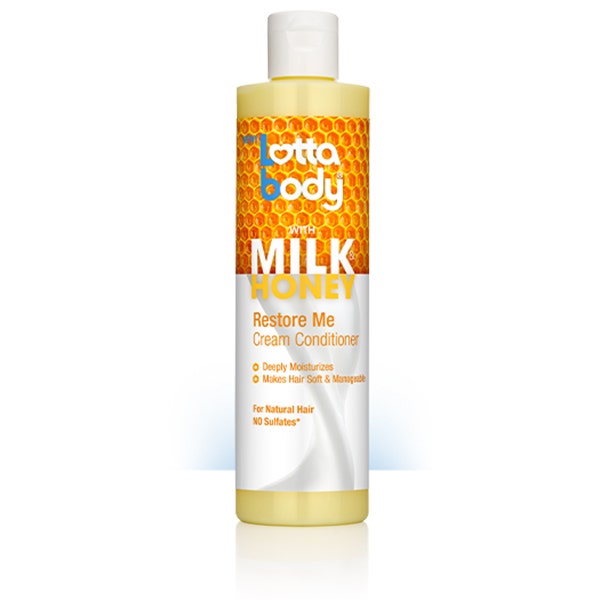 

Lottabody Milk and Honey Restore Me Cream Conditioner | 10.1 Oz, Black - 135