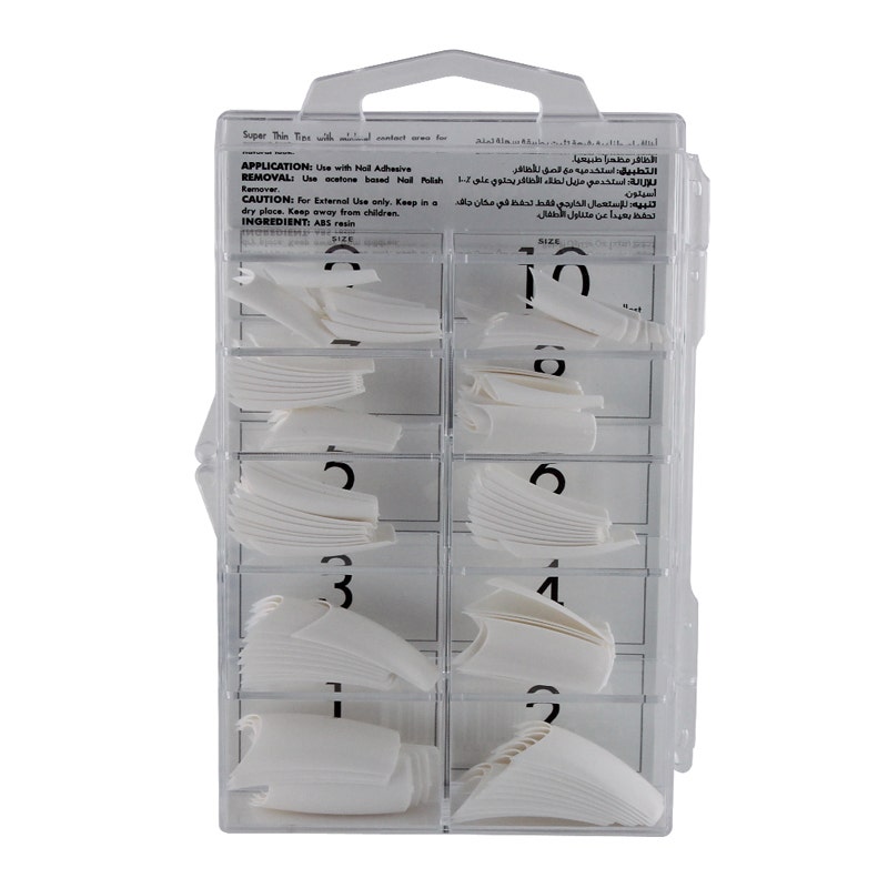 

Novell Nailtips | White - 100 Tips, Marsala