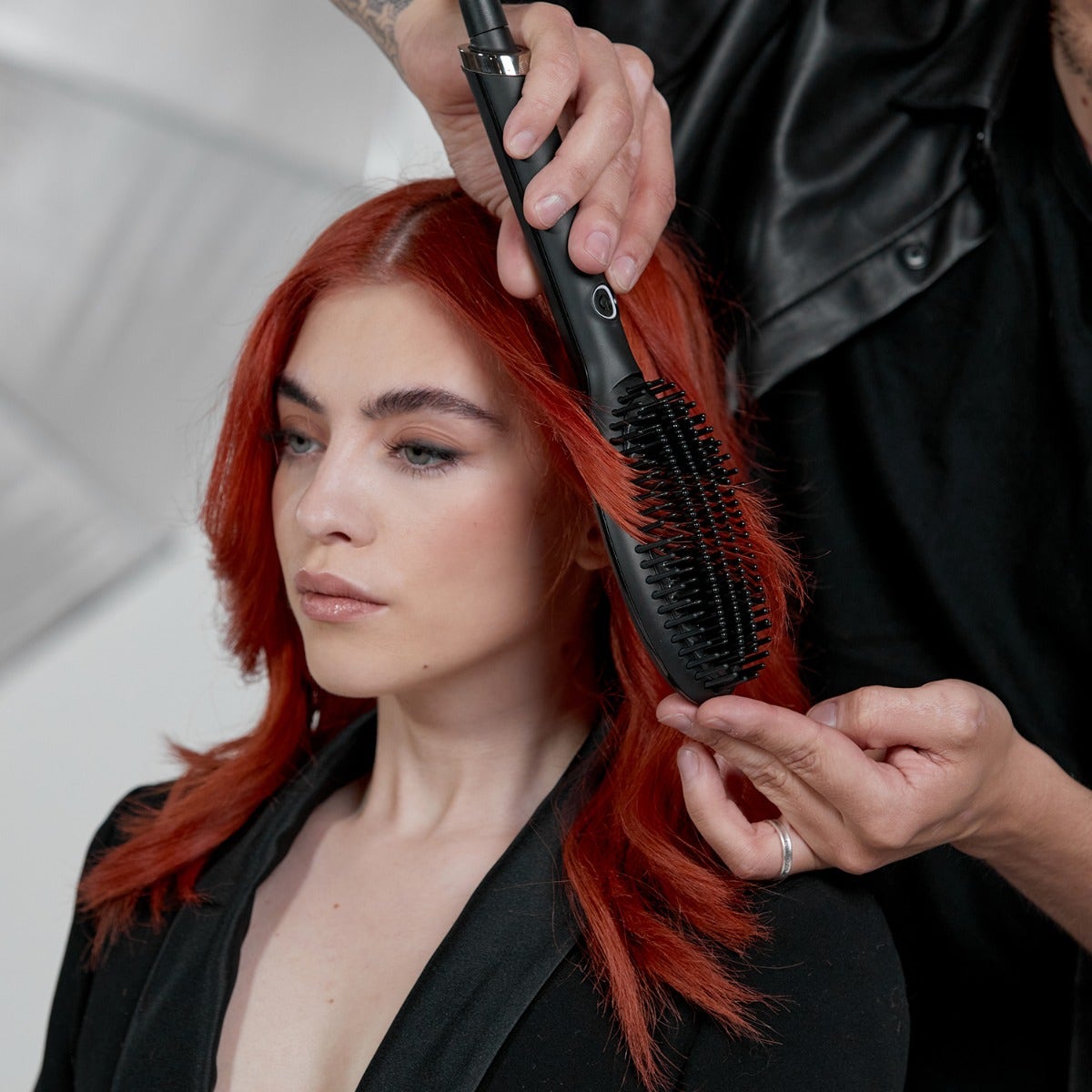 Ghd hair hot sale straightening brush